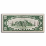 1934-A $10 Brown Seal Hawaii XF (Fr#2303)