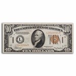 1934-A $10 Brown Seal Hawaii XF (Fr#2303)