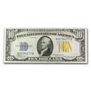 1934-A $10 Yellow Seal North Africa CCU (Fr#2309)
