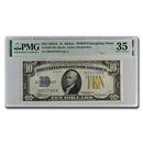 1934-A $10 Yellow Seal North Africa VF-35 PMG (Fr#2309)