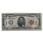 1934-A $5.00 Brown Seal Hawaii CU-63 PPQ PCGS (Fr#2302)