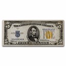 1934-A $5.00 Yellow Seal North Africa XF (Fr#2307)