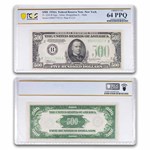 1934-A (B-New York) $500 FRN Ch CU-64 PPQ PCGS (Fr#2202-Bm) Mule