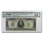 1934-A (G-Chicago) $1,000 FRN AU-53 PMG (Fr#2212-G)