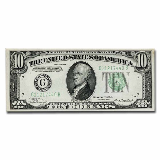 1934-A (G-Chicago) $10 FRN CU (Fr#2006-G) 1934-A (G-Chicago) $10 FRN CU (Fr#2006-G)