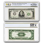 1934-A (G-Chicago) $500 FRN Ch CU-64 PPQ PCGS (Fr#2202-Gm) Mule