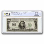 1934-A (G-Chicago) $500 FRN VF-25 PCGS (Fr#2202-G) Mule