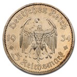 1934-A Germany Silver 5 Reichsmark PF-65 Cameo NGC