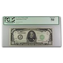 1934-A (J-Kansas City) $1,000 FRN AU-50 PCGS (Fr#2212-J)
