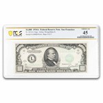 1934-A (L-San Francisco) $1,000 FRN Ch XF-45 PCGS (Fr#2212-L)