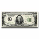 1934-A (L-San Francisco) $500 FRN XF (Fr#2202-Lm) Mule