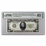 1934 (B-New York) $20 FRN Gem CU-63 EPQ (Fr#2054-Blgs) LGS