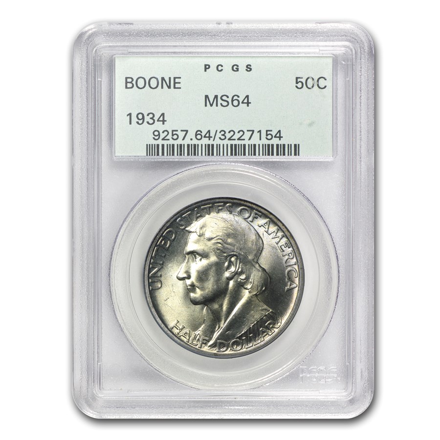 1934 Boone Half Dollar MS-64 PCGS