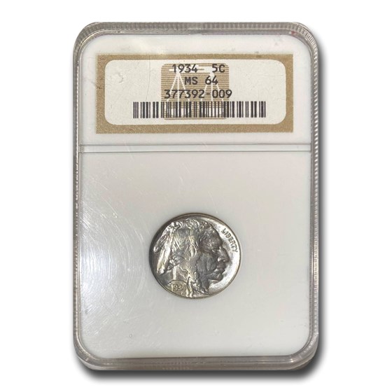 1934 Buffalo Nickel MS-64 NGC 1934 Buffalo Nickel MS-64 NGC