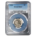 1934 Buffalo Nickel MS-64 PCGS