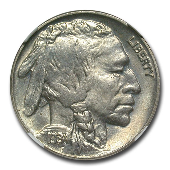 1934 Buffalo Nickel MS-65 NGC 1934 Buffalo Nickel MS-65 NGC