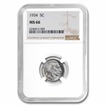 1934 Buffalo Nickel MS-66 NGC