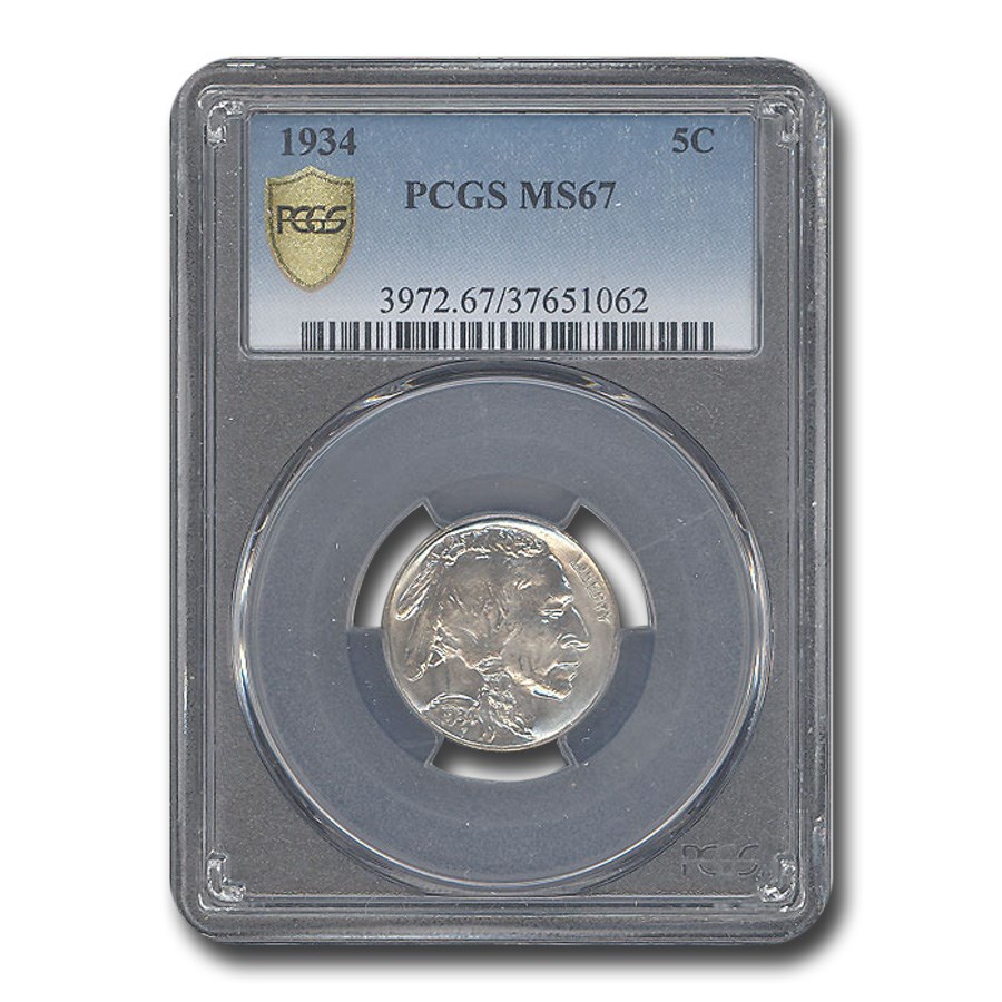 1934 Buffalo Nickel MS-67 PCGS