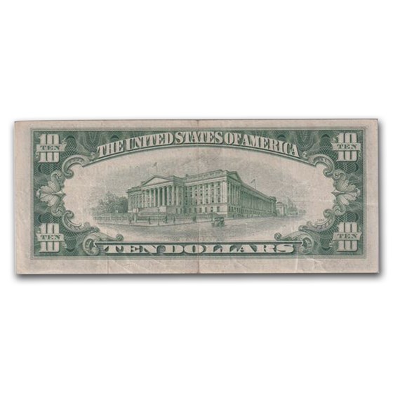 1934 C $10 Silver Certificate VF 30 PCGS (Fr#1704*) 1934 C $10 Silver Certificate VF 30 PCGS (Fr#1704*)