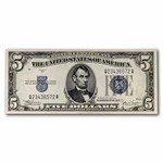 1934-C $5.00 Silver Certificate AU (Fr#1653)