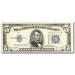 1934-D $5.00 Silver Certificate AU (Fr#1654) Wide I