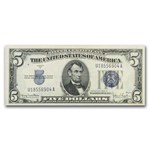 1934-D $5.00 Silver Certificate CCU (Fr#1654) Narrow