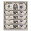 1934-D $5.00 Silver Certificate CCU (Fr#1654) Wide I (5 Consec)