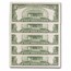 1934-D $5.00 Silver Certificate CCU (Fr#1654) Wide II (5 Consec)