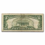 1934-D $5.00 Silver Certificate VG (Fr#1654)