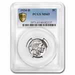 1934-D Buffalo Nickel MS-65 PCGS