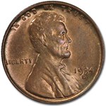 1934-D Lincoln Cent BU (Red/Brown)