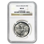 1934-D Oregon Trail Commemorative Half Dollar MS-64 NGC