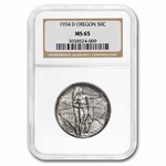 1934-D Oregon Trail Commemorative Half Dollar MS-65 NGC