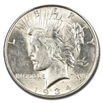 1934-D Peace Dollar AU-58 PCGS
