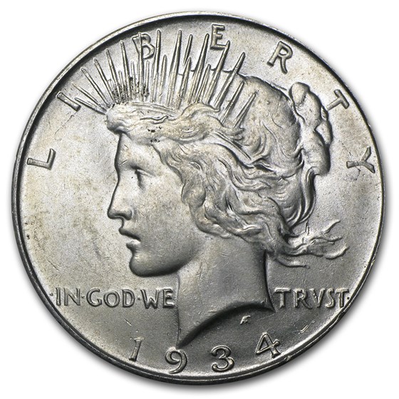 1934-D Peace Dollar BU