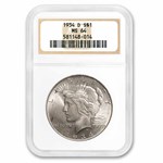 1934-D Peace Dollar MS-64 NGC