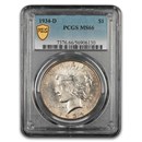 1934-D Peace Dollar MS-66 PCGS