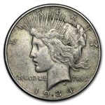1934-D Peace Silver Dollars VG/XF (20-Coin Roll)