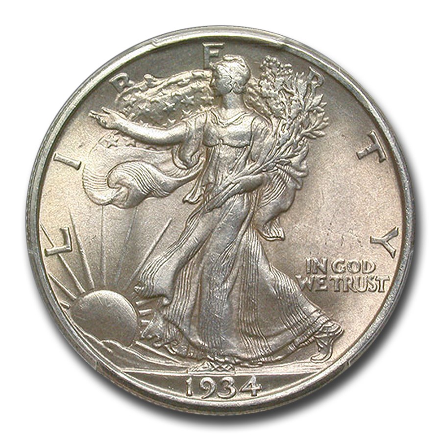 1934-D Walking Liberty Half Dollar MS-64 PCGS