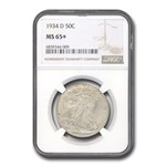 1934-D Walking Liberty Half Dollar MS-65+ NGC