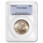 1934-D Walking Liberty Half Dollar MS-65 PCGS