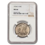 1934-D Walking Liberty Half Dollar MS-66 NGC