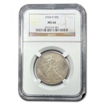 1934-D Walking Liberty Half Dollar MS-66 NGC