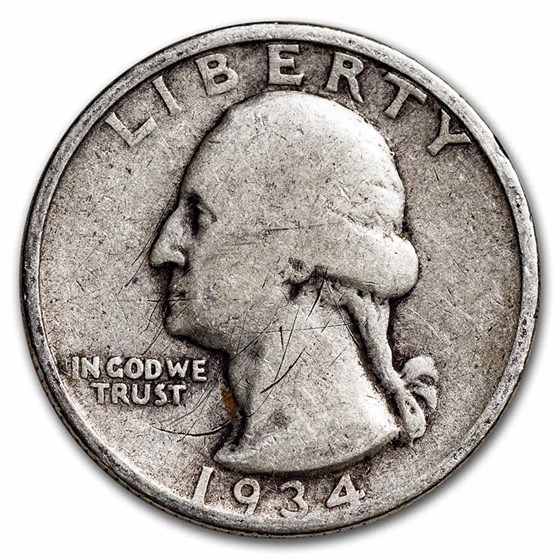 1934-D Washington Quarter Good/VG 1934-D Washington Quarter Good/VG