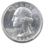 1934-D Washington Quarter MS-62 PCGS