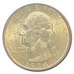 1934-D Washington Quarter MS-64 PCGS