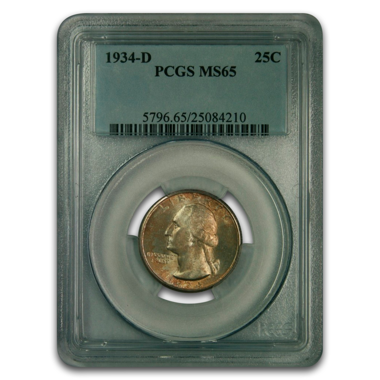 Buy 1934-D Washington Quarter MS-65 PCGS | APMEX