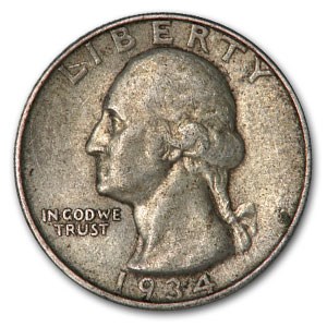 1934-D Washington Quarter XF 1934-D Washington Quarter XF