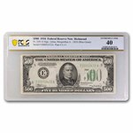 1934 (E-Richmond) $500 FRN XF-40 PCGS (Fr#2201-E)