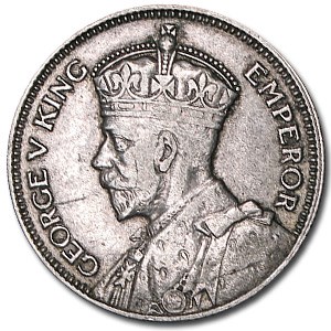 1934 Fiji 1 Shilling XF 1934 Fiji 1 Shilling XF
